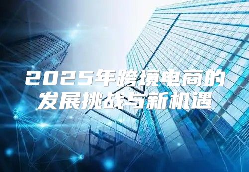 2025年跨境电商的发展挑战与新机遇