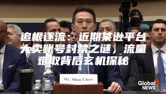 追根逐流：近期某逊平台大卖账号封禁之谜，流量难取背后玄机探秘