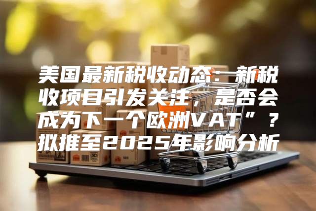 美国最新税收动态：新税收项目引发关注，是否会成为下一个欧洲VAT”？拟推至2025年影响分析