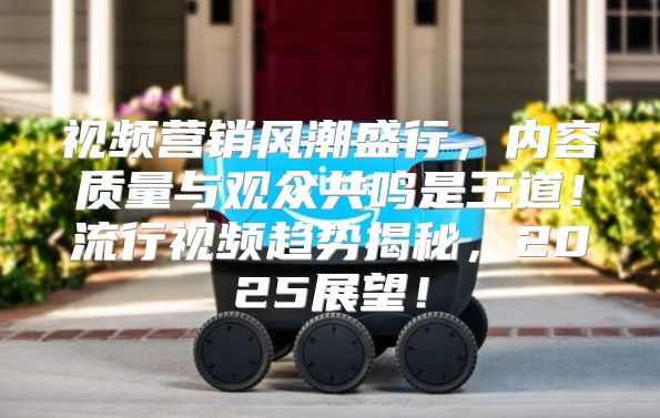 视频营销风潮盛行，内容质量与观众共鸣是王道！流行视频趋势揭秘，2025展望！