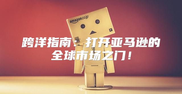 跨洋指南：打开亚马逊的全球市场之门！