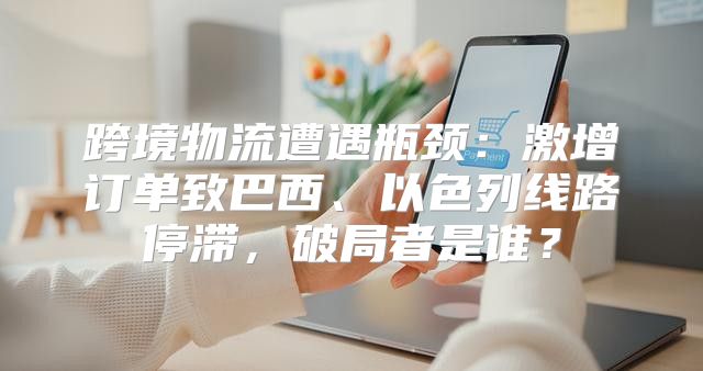 跨境物流遭遇瓶颈：激增订单致巴西、以色列线路停滞，破局者是谁？