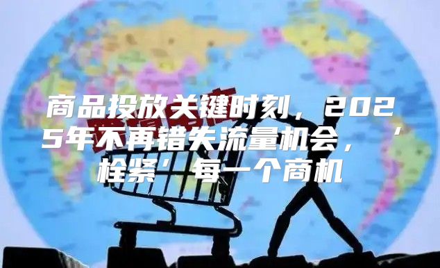 商品投放关键时刻，2025年不再错失流量机会，‘栓紧’每一个商机