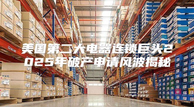 美国第二大电器连锁巨头2025年破产申请风波揭秘