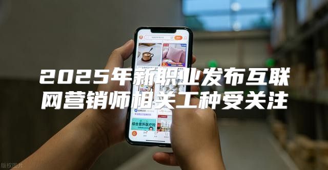 2025年新职业发布互联网营销师相关工种受关注
