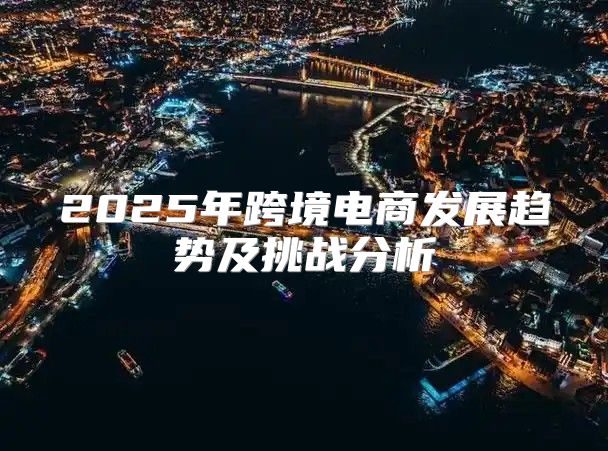 2025年跨境电商发展趋势及挑战分析