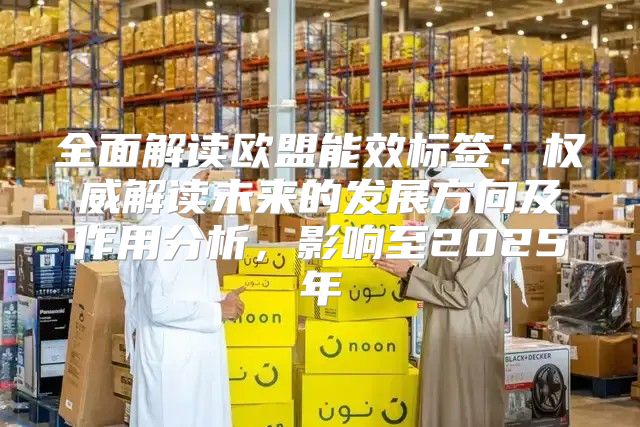 全面解读欧盟能效标签：权威解读未来的发展方向及作用分析，影响至2025年
