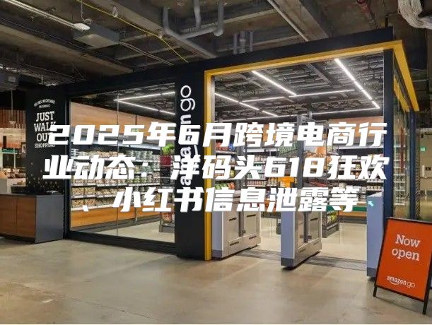 2025年6月跨境电商行业动态：洋码头618狂欢、小红书信息泄露等