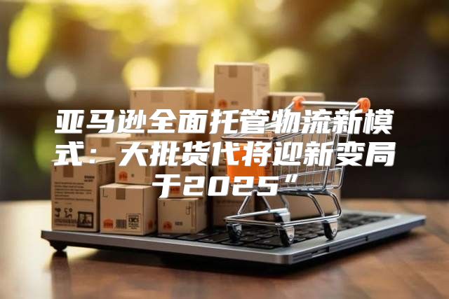 亚马逊全面托管物流新模式：大批货代将迎新变局于2025”