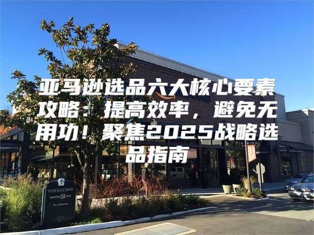 亚马逊选品六大核心要素攻略：提高效率，避免无用功！聚焦2025战略选品指南