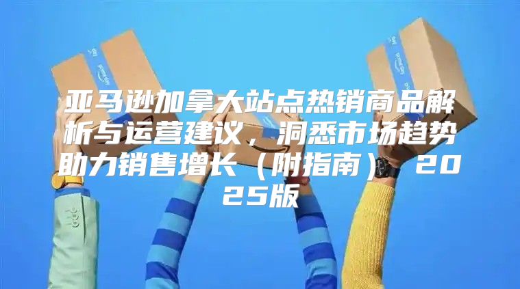 亚马逊加拿大站点热销商品解析与运营建议，洞悉市场趋势助力销售增长附指南 2025版