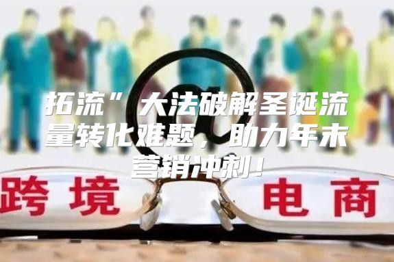 拓流”大法破解圣诞流量转化难题，助力年末营销冲刺！