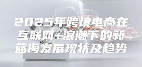 2025年跨境电商在互联网+浪潮下的新蓝海发展现状及趋势
