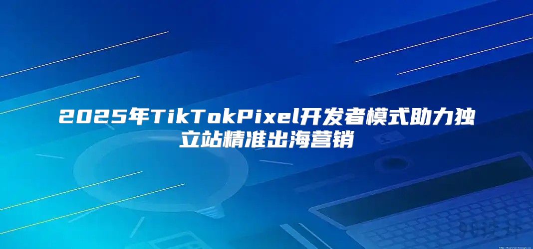 2025年TikTokPixel开发者模式助力独立站精准出海营销