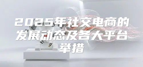 2025年社交电商的发展动态及各大平台举措