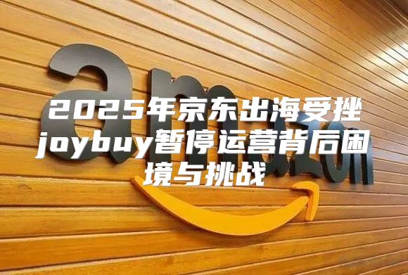 2025年京东出海受挫joybuy暂停运营背后困境与挑战