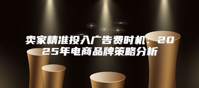 卖家精准投入广告费时机：2025年电商品牌策略分析