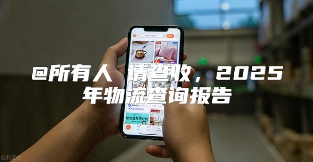 @所有人 请查收，2025年物流查询报告