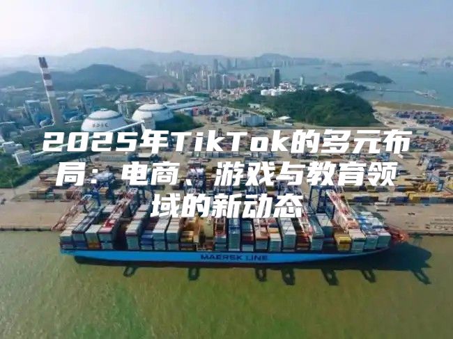 2025年TikTok的多元布局：电商、游戏与教育领域的新动态