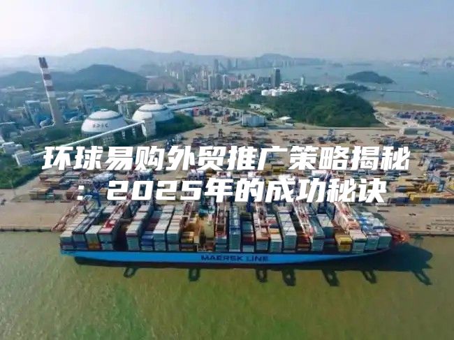环球易购外贸推广策略揭秘：2025年的成功秘诀