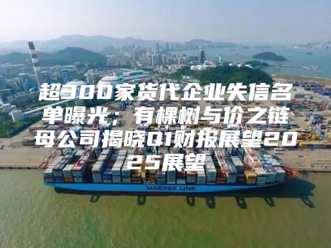 超300家货代企业失信名单曝光；有棵树与价之链母公司揭晓Q1财报展望2025展望
