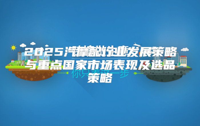 2025汽摩配行业发展策略与重点国家市场表现及选品策略