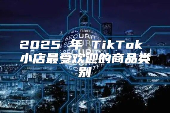 2025 年 TikTok 小店最受欢迎的商品类别