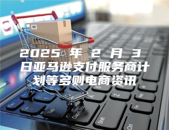 2025 年 2 月 3 日亚马逊支付服务商计划等多则电商资讯