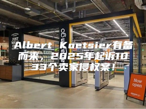 Albert Koetsier有备而来，2025年起诉1033个卖家侵权案！