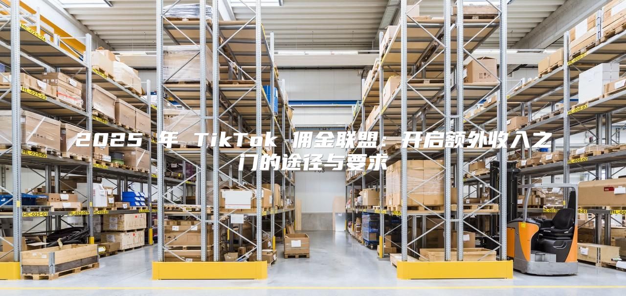2025 年 TikTok 佣金联盟：开启额外收入之门的途径与要求