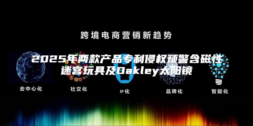 2025年两款产品专利侵权预警含磁性迷宫玩具及Oakley太阳镜