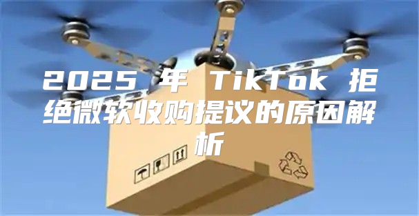 2025 年 TikTok 拒绝微软收购提议的原因解析
