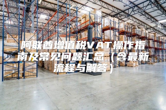 阿联酋增值税VAT操作指南及常见问题汇总含最新流程与解答