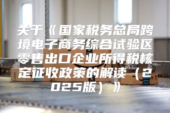 关于国家税务总局跨境电子商务综合试验区零售出口企业所得税核定征收政策的解读2025版