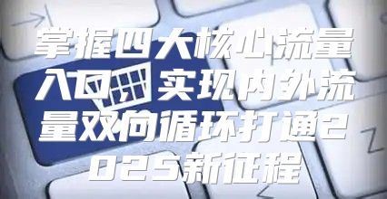 掌握四大核心流量入口，实现内外流量双向循环打通2025新征程