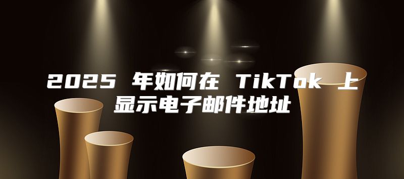 2025 年如何在 TikTok 上显示电子邮件地址