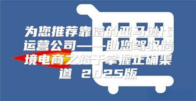 为您推荐靠谱的亚马逊代运营公司——助您驾驭跨境电商之路于掌握正确渠道 2025版