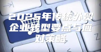 2025年传统外贸企业转型要点与应对策略