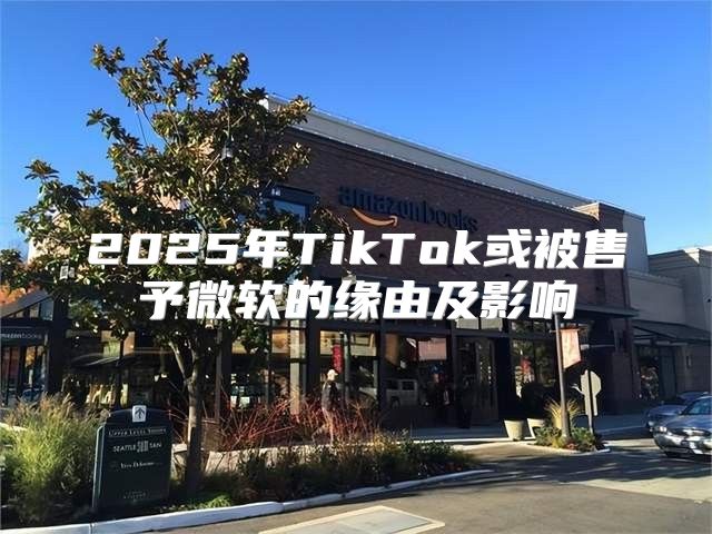 2025年TikTok或被售予微软的缘由及影响