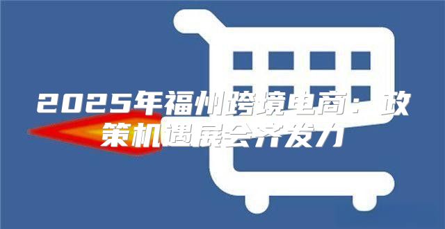 2025年福州跨境电商：政策机遇展会齐发力