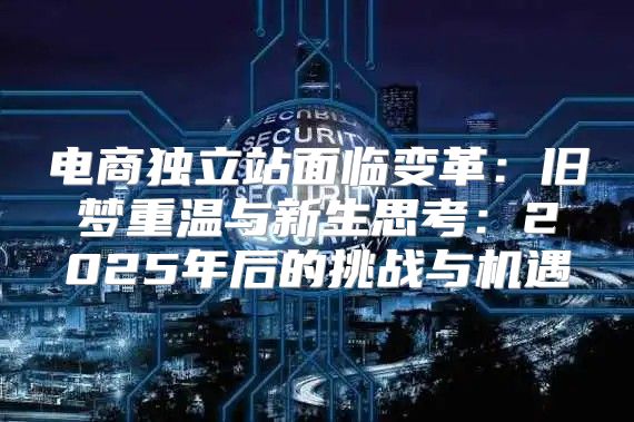 电商独立站面临变革：旧梦重温与新生思考：2025年后的挑战与机遇