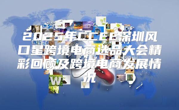 2025年CCEE深圳风口星跨境电商选品大会精彩回顾及跨境电商发展情况