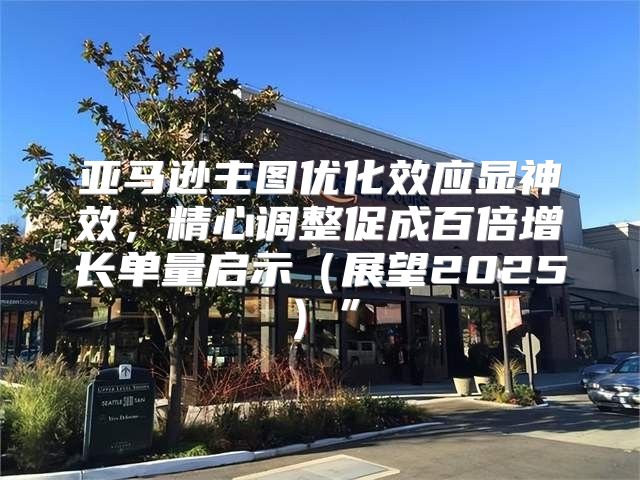 亚马逊主图优化效应显神效，精心调整促成百倍增长单量启示展望2025”