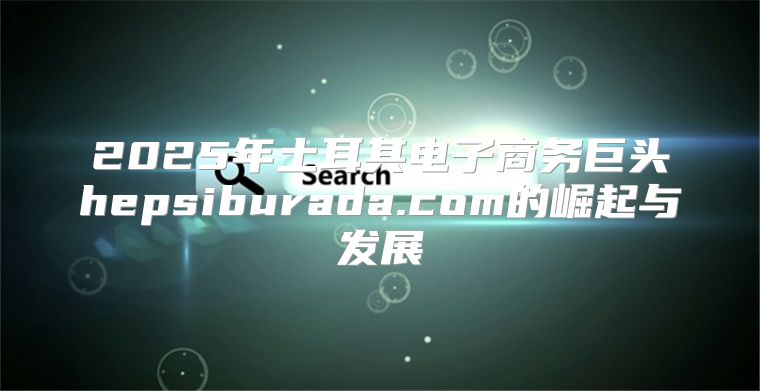 2025年土耳其电子商务巨头hepsiburada.com的崛起与发展