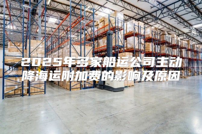 2025年多家船运公司主动降海运附加费的影响及原因