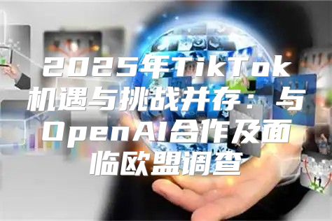 2025年TikTok机遇与挑战并存：与OpenAI合作及面临欧盟调查