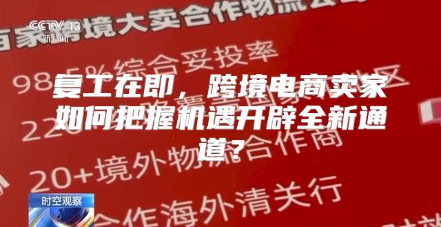 复工在即，跨境电商卖家如何把握机遇开辟全新通道？