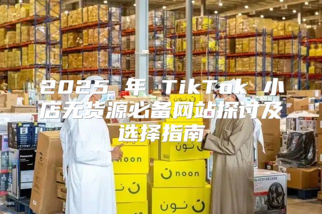 2025 年 TikTok 小店无货源必备网站探讨及选择指南