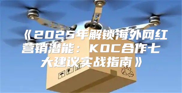 2025年解锁海外网红营销潜能：KOC合作七大建议实战指南