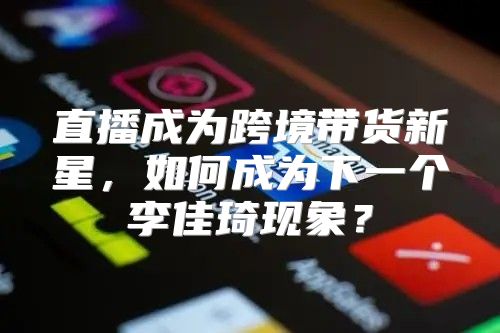 直播成为跨境带货新星，如何成为下一个李佳琦现象？